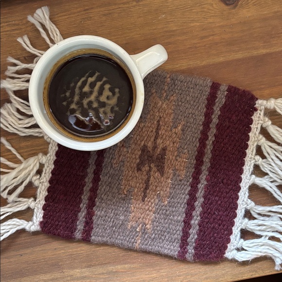 Handmade | Accents | Set Of 6 Handmade Wool Mug Rugs Coasters ...